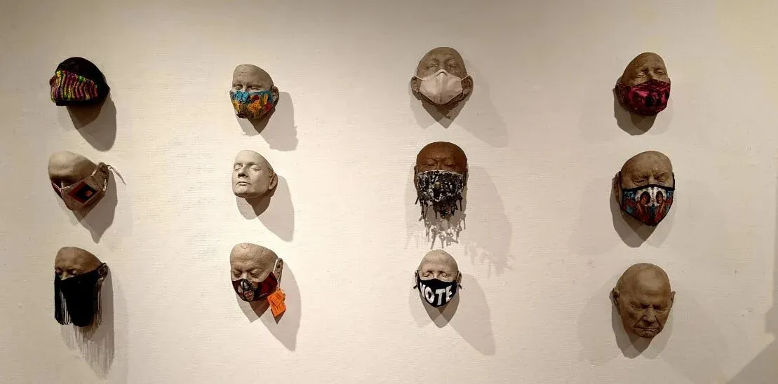 The Masks We Wear exhibition, Lancaster Museum of Art Lancaster, PA. 2021