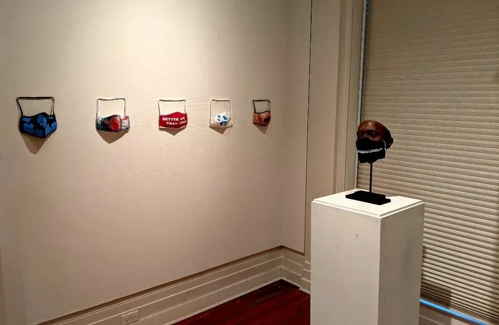 The Masks We Wear exhibition, Lancaster Museum of Art Lancaster, PA. 2021